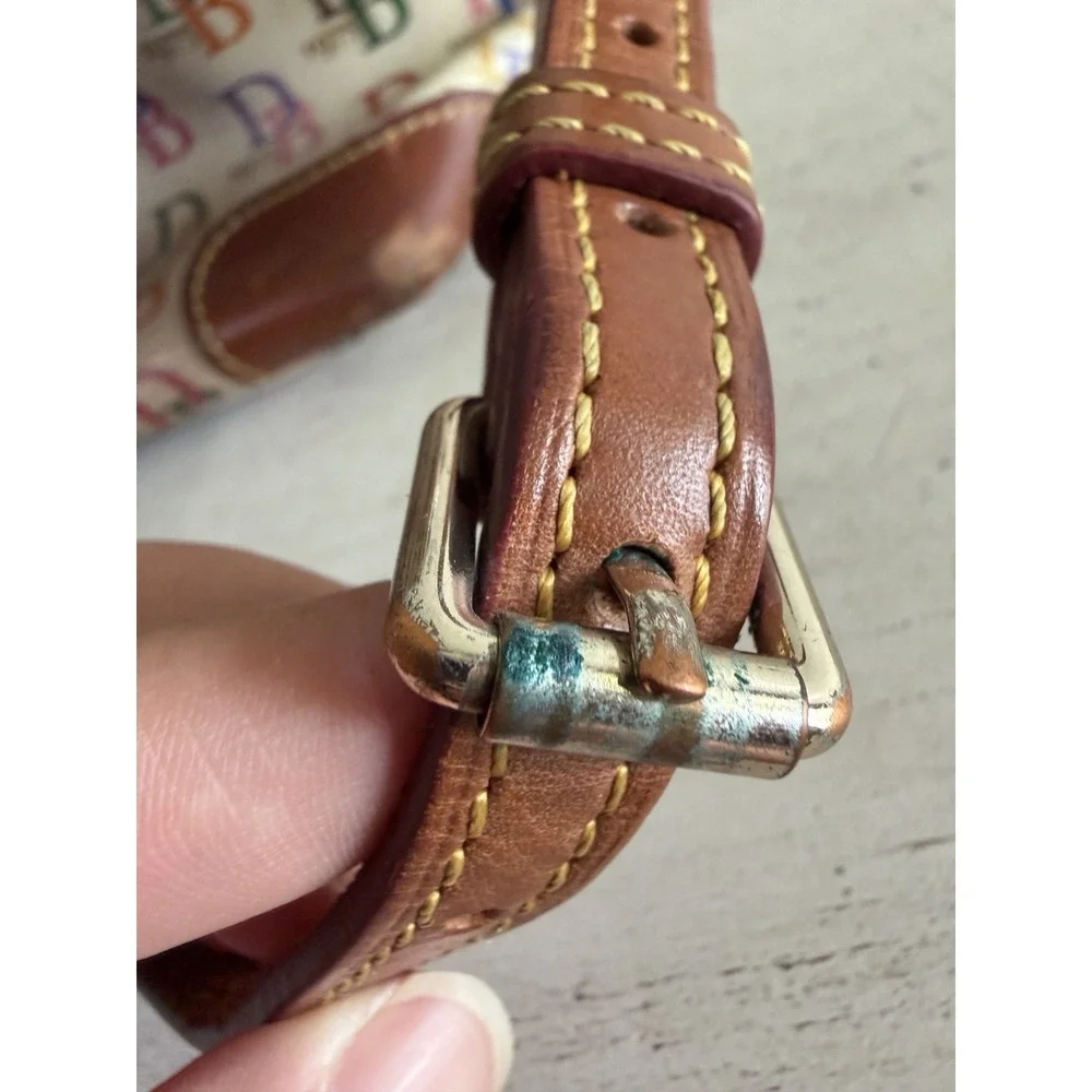 Vintage Dooney And Bourke Rainbow Db 1975 Satchel Bag Purse And Wallet